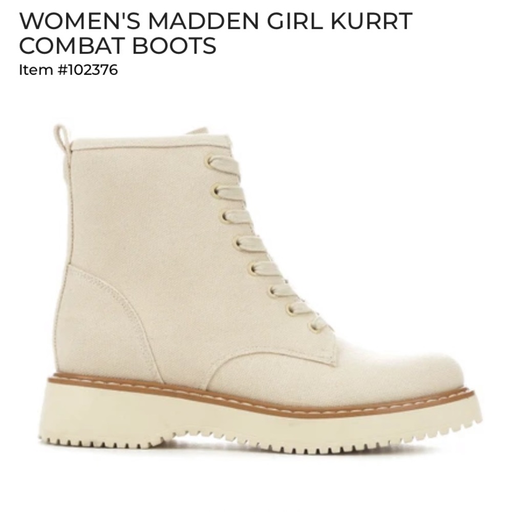 Madden Girl combat boots